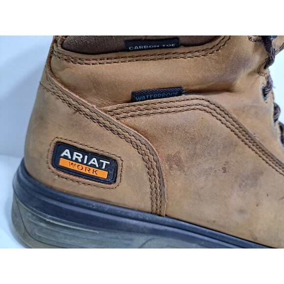 ARIAT Turbo 8" Waterproof Composite Toe Work Boot Men's 11.5 EE Leather WIDE - Picture 3 of 11